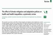 بررسی نظام‌مند اثر سیاست‌های کاهش و سازگاری با تغییرات اقلیمی بر سلامت و نابرابری‌های سلامت