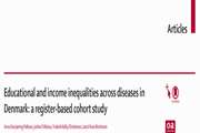 نابرابری‌های آموزشی و درآمدی در طیف بیماری‌ها در دانمارک: یک مطالعه کوهورت مبتنی بر داده‌های ثبتی